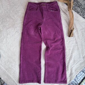 Billabong Be Free Wide-Leg Corduroy Purple Pants